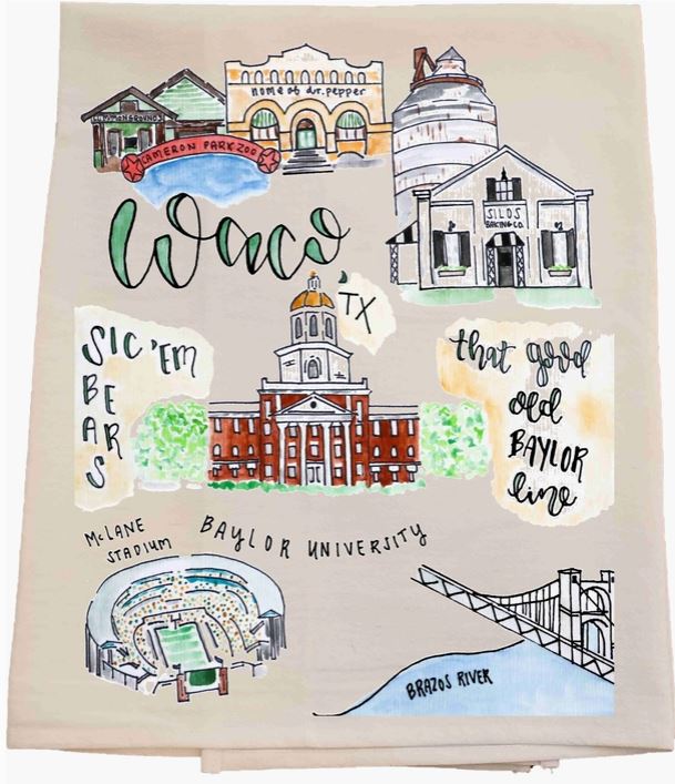 Waco City Tea Towel