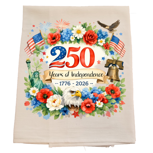 Floral 250 Tea Towel