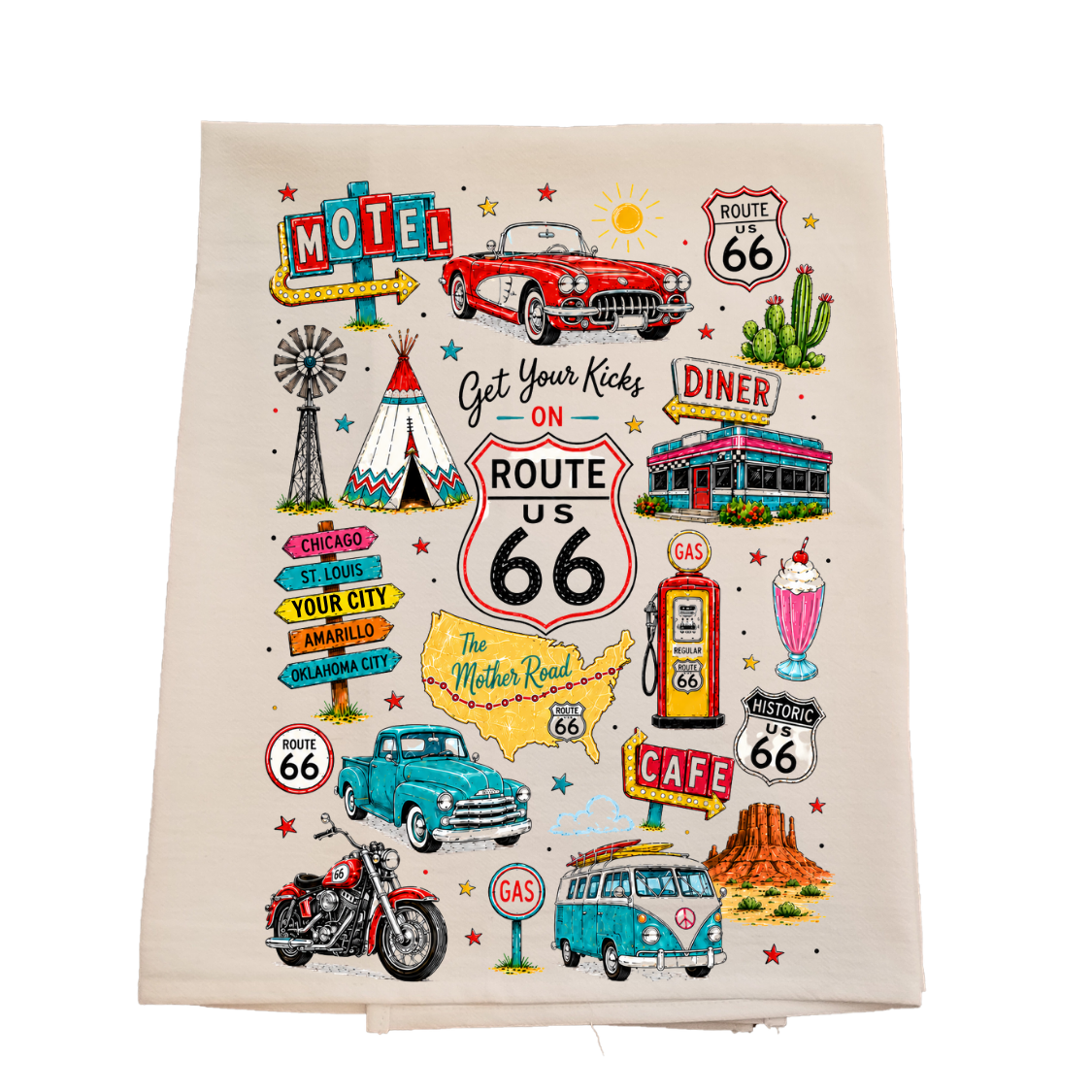 Route 66 Custom Collage