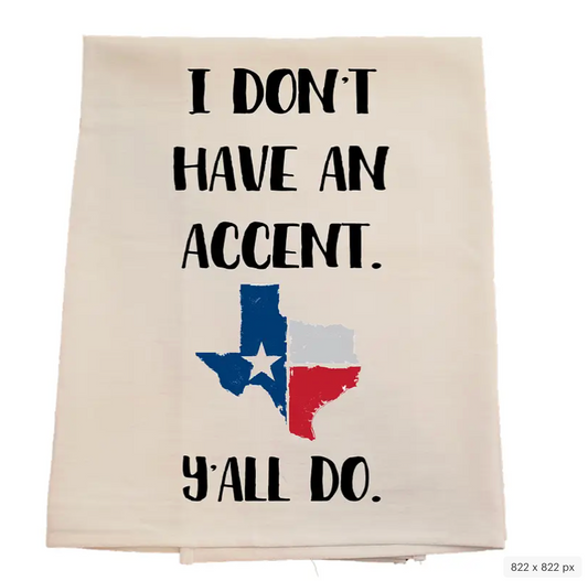 Texas Accent Tea Towel