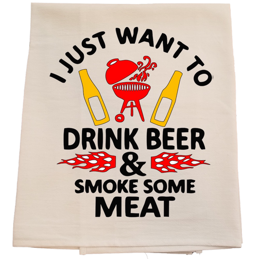 Smoke Some Meat Tea Towel