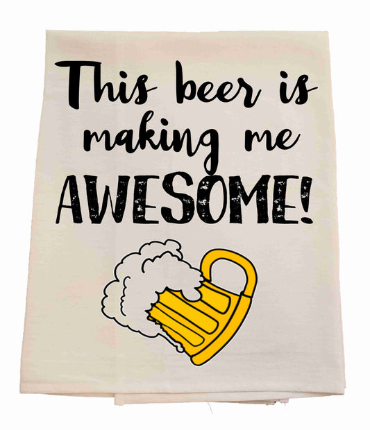 Beer Awesome Tea Towel