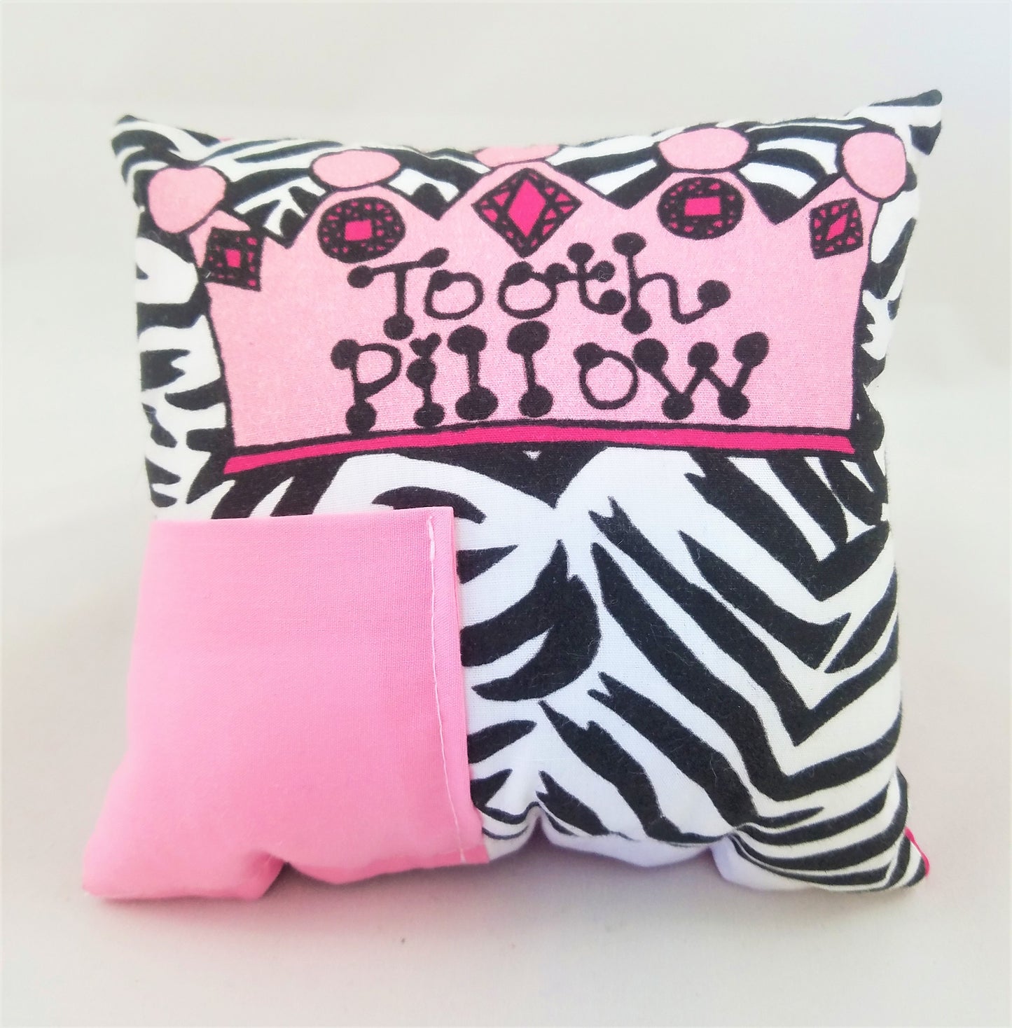 Zebra Crown Tooth Pillow