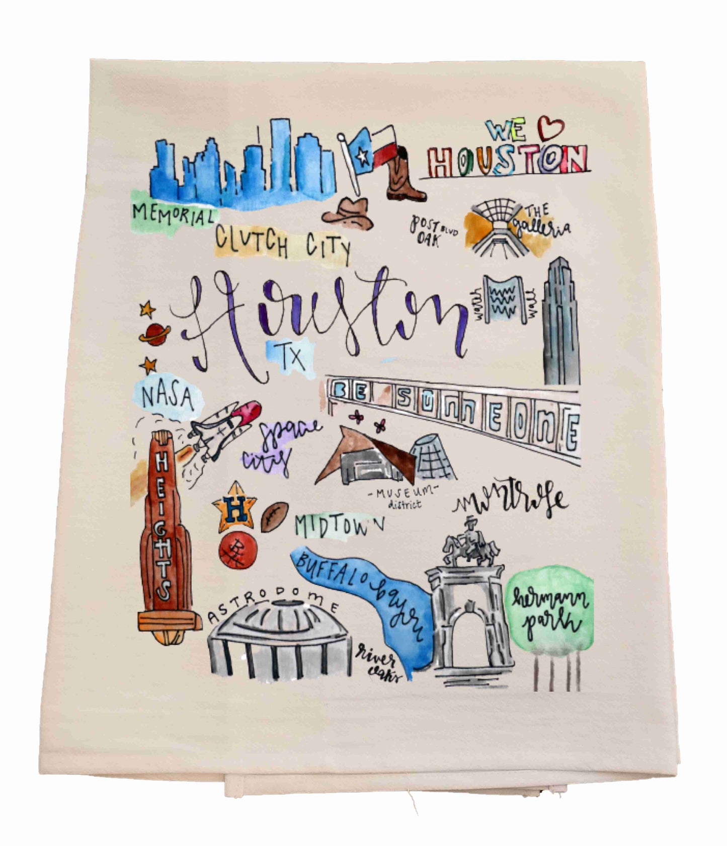 Houston Tea Towel