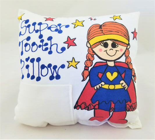 Supergirl Primary Tooth Pillow