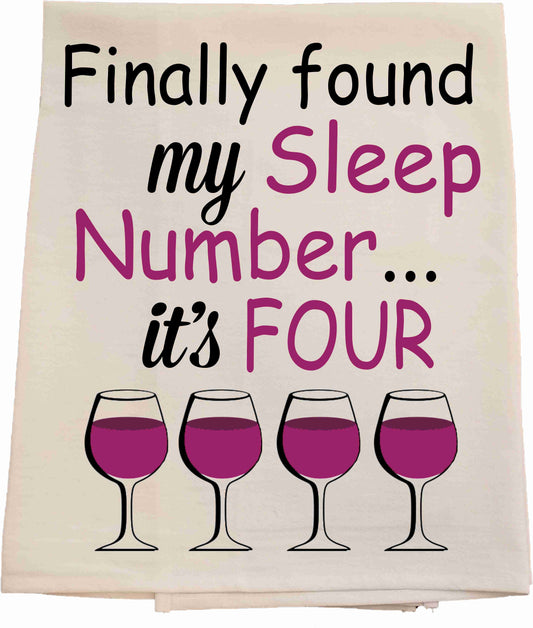 Sleep Number Tea Towel