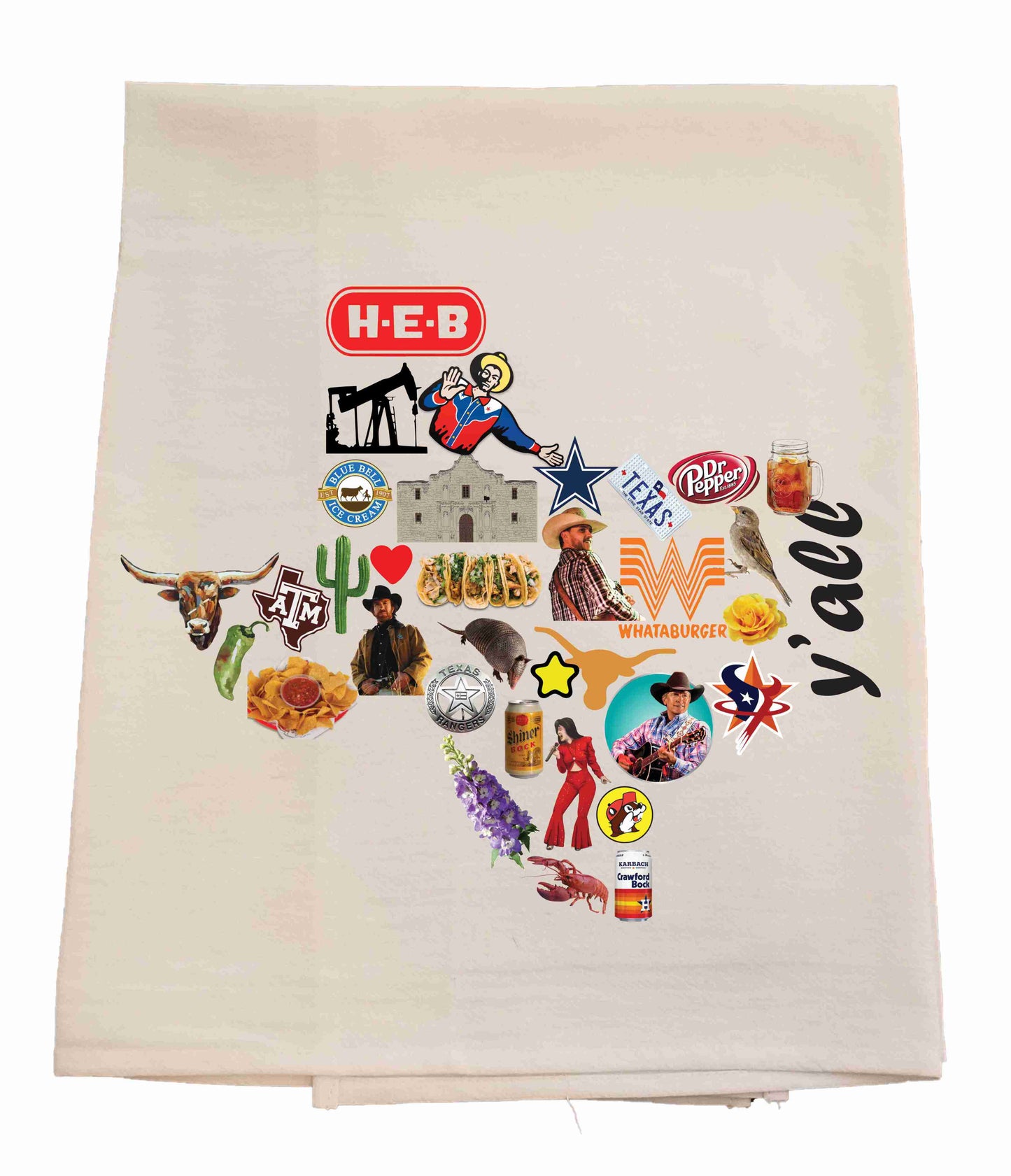 Taste of Texas Tea Towel